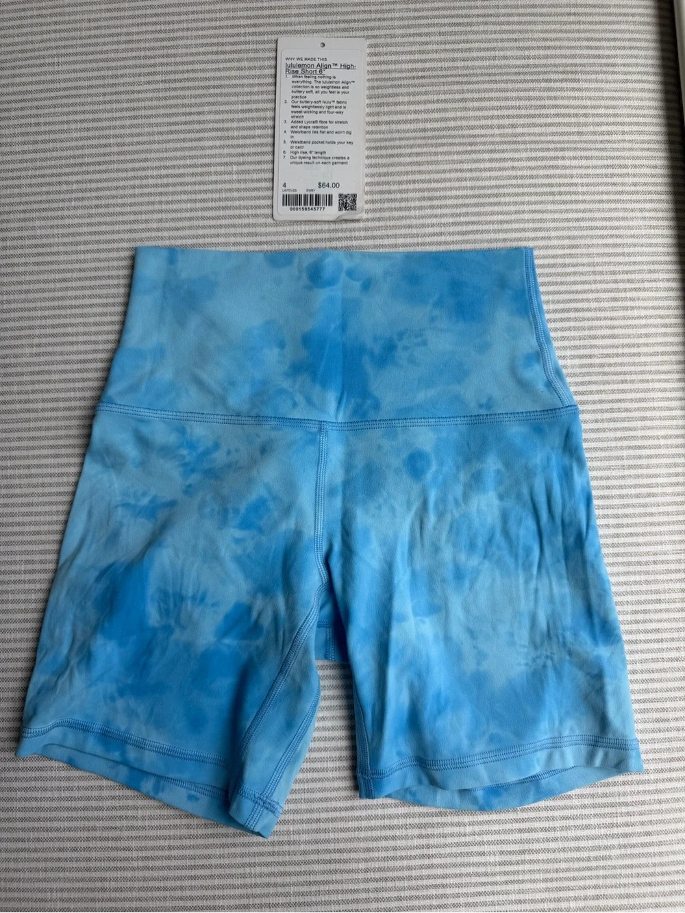 💙🫐 Lululemon Align High-Rise 6” Smoothie Wash Blueberry Multi Short, size Small